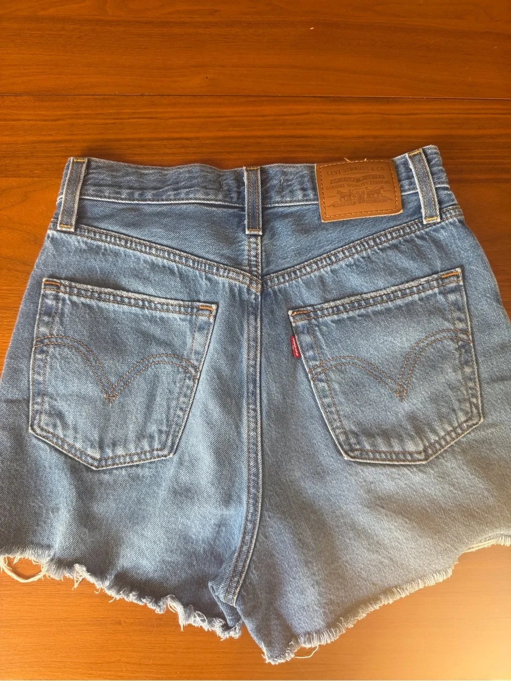 Levi’s Ribcage High-Rise Denim Shorts